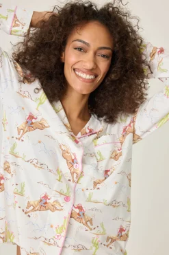 P.J. Salvage Tops | Cotton>Playful Prints Western Pajama Top