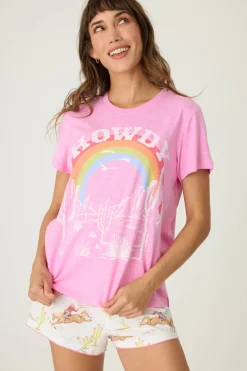 P.J. Salvage Graphic Prints | Cotton>Playful Prints Western Short Sleeve T-Shirt