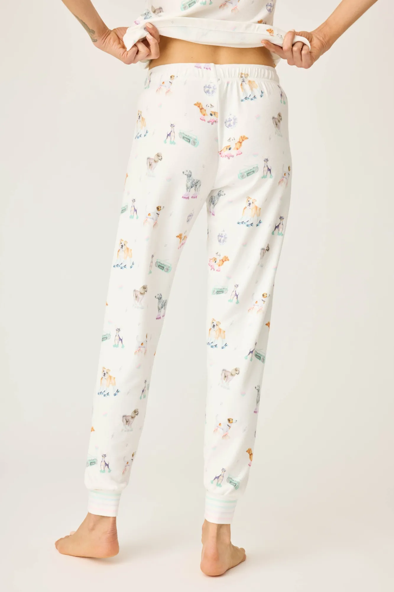 P.J. Salvage Bottoms | Animal Prints>Roll With It Banded Pants