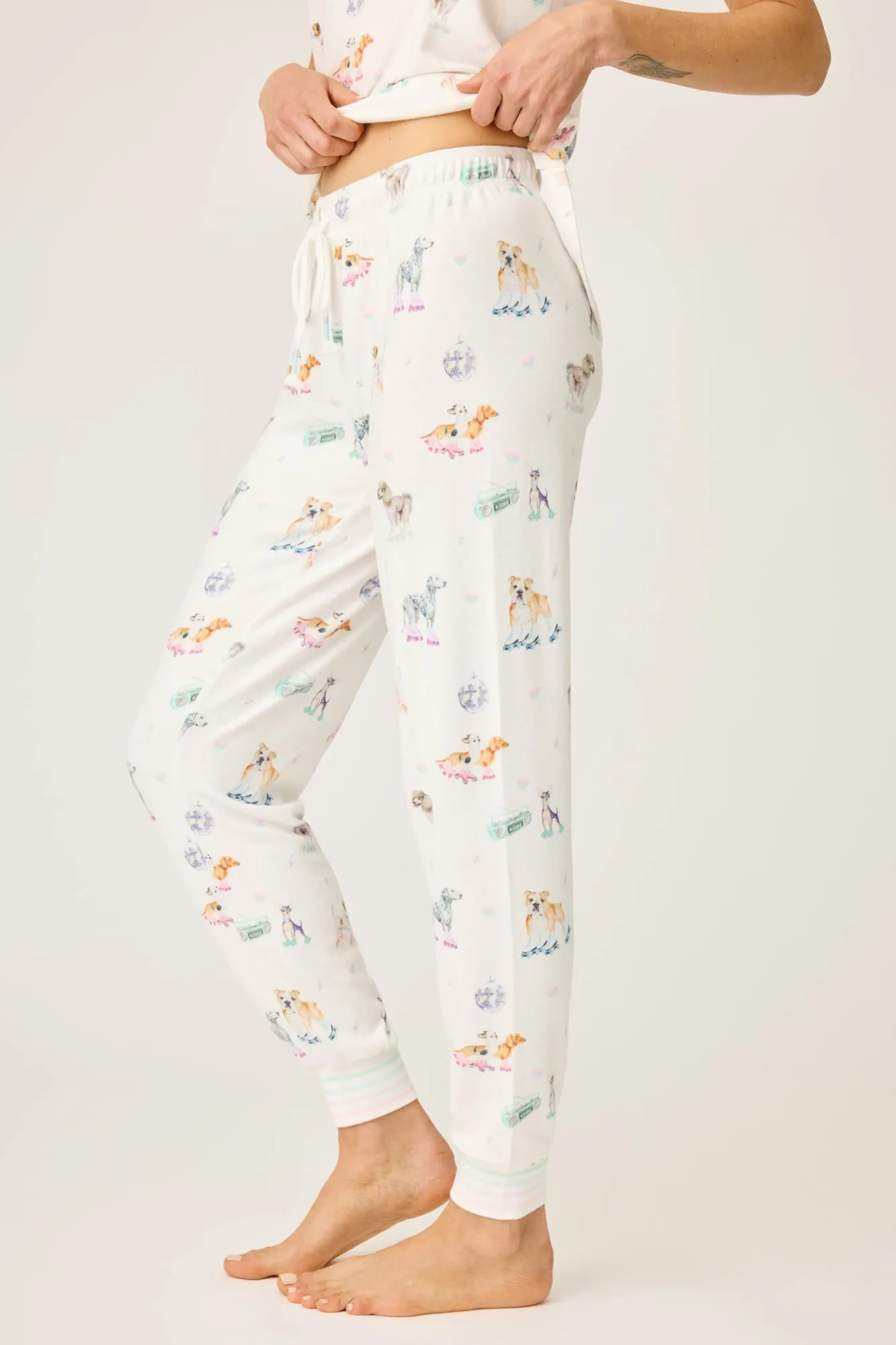 P.J. Salvage Bottoms | Animal Prints>Roll With It Banded Pants
