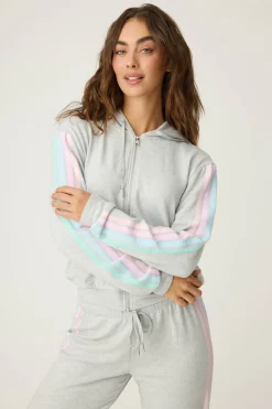 P.J. Salvage Loungewear | Loungewear>Roll With It Full Zip Hoodie