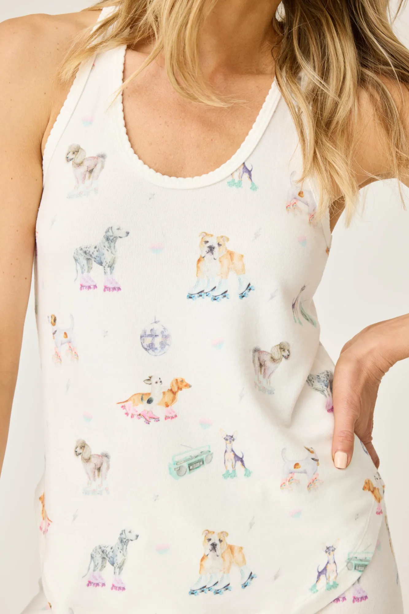 P.J. Salvage Tops | Peachy>Roll With It Tank Top