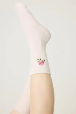 P.J. Salvage Socks | Cotton>Rose Terry Mini Crew Socks