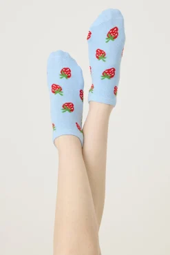 P.J. Salvage Socks | Cotton>Strawberry 3-Pack No Show Socks