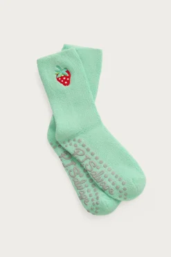 P.J. Salvage Socks | Cotton>Strawberry Terry Mini Crew Socks