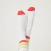 P.J. Salvage Socks | Stripes>Striped Ribbed Crew Sock