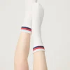 P.J. Salvage Socks | Stripes>Striped Terry Turn-cuff Anklet