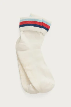 P.J. Salvage Socks | Stripes>Striped Terry Turn-cuff Anklet