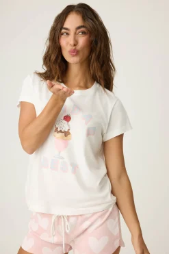 P.J. Salvage Loungewear | Loungewear>Sundae Best Short Sleeve Top
