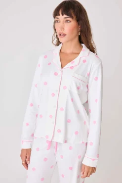 P.J. Salvage Tops | Pointelle>Susan G. Komen Choose Happy Long Sleeve PJ Top