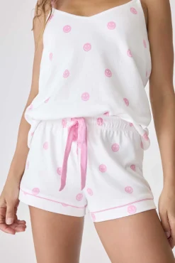 P.J. Salvage Bottoms | Pointelle>Susan G. Komen Choose Happy PJ Shorts