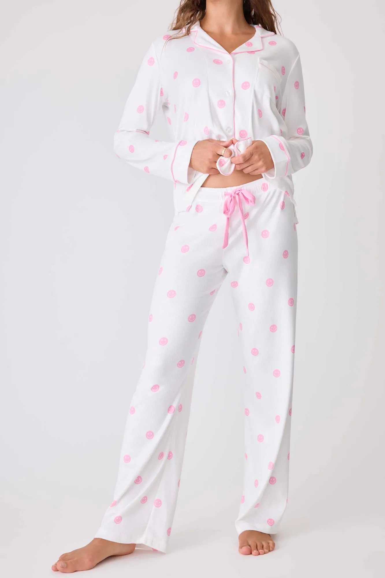 P.J. Salvage Bottoms | Pointelle>Susan G. Komen Choose Happy PJ Pants