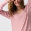 P.J. Salvage Loungewear | Loungewear>Textured Essentials Long Sleeve Top