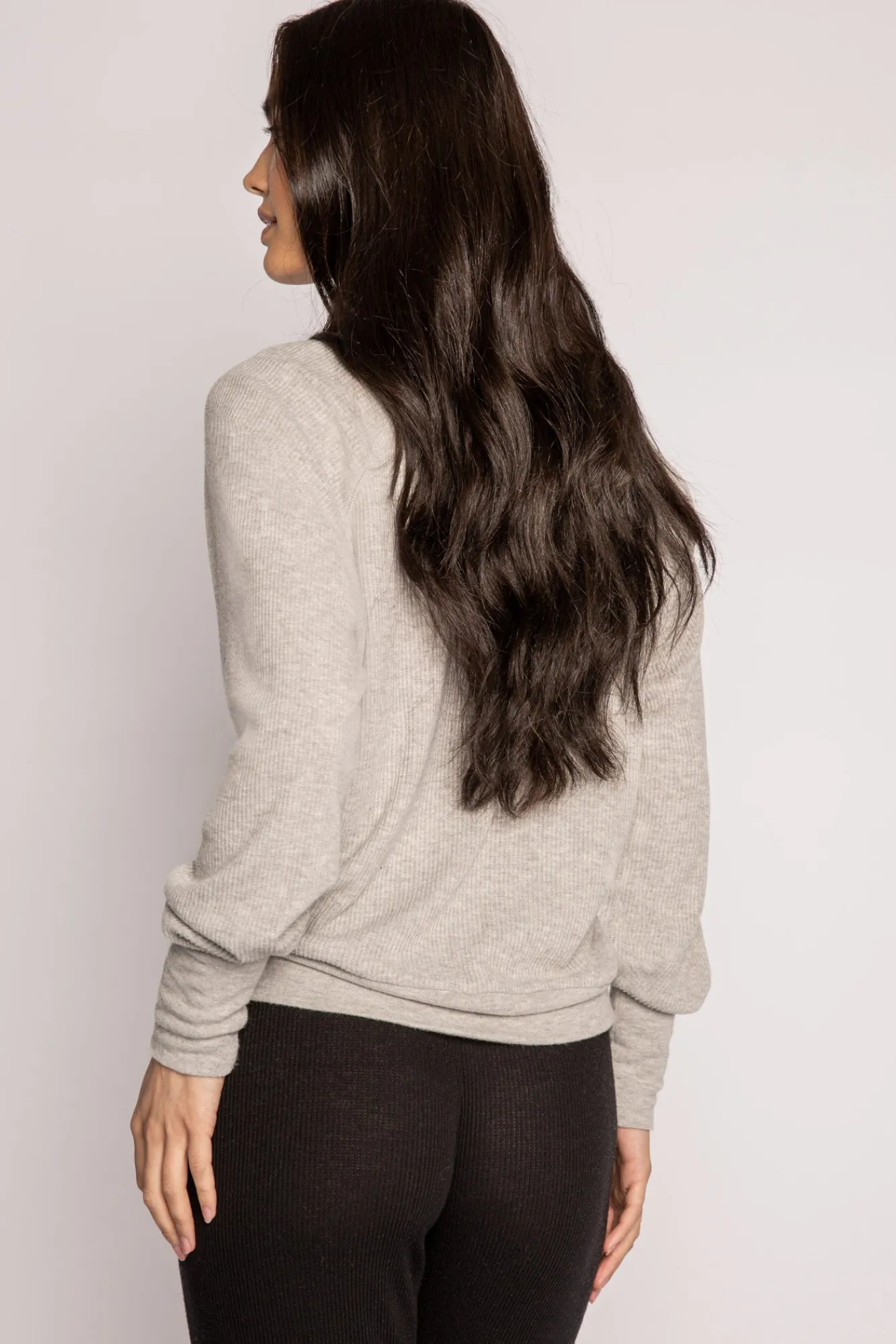 P.J. Salvage Tops | Peachy>Textured Essentials Long Sleeve Top