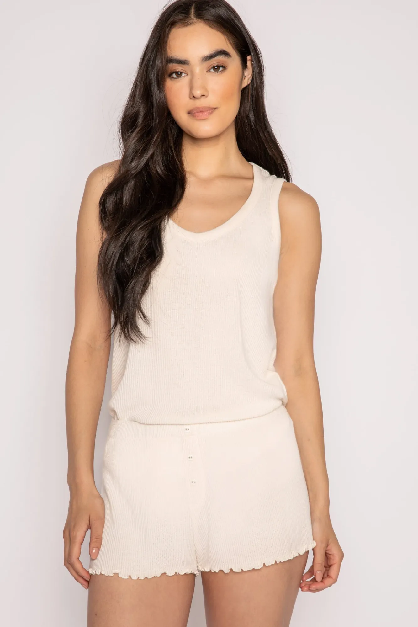 P.J. Salvage Peachy | Cooler Fabrics>Textured Essentials Shorts Lounge Set