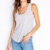 P.J. Salvage Tops | Peachy>Textured Essentials Tank Top