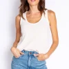 P.J. Salvage Tops | Peachy>Textured Essentials Tank Top