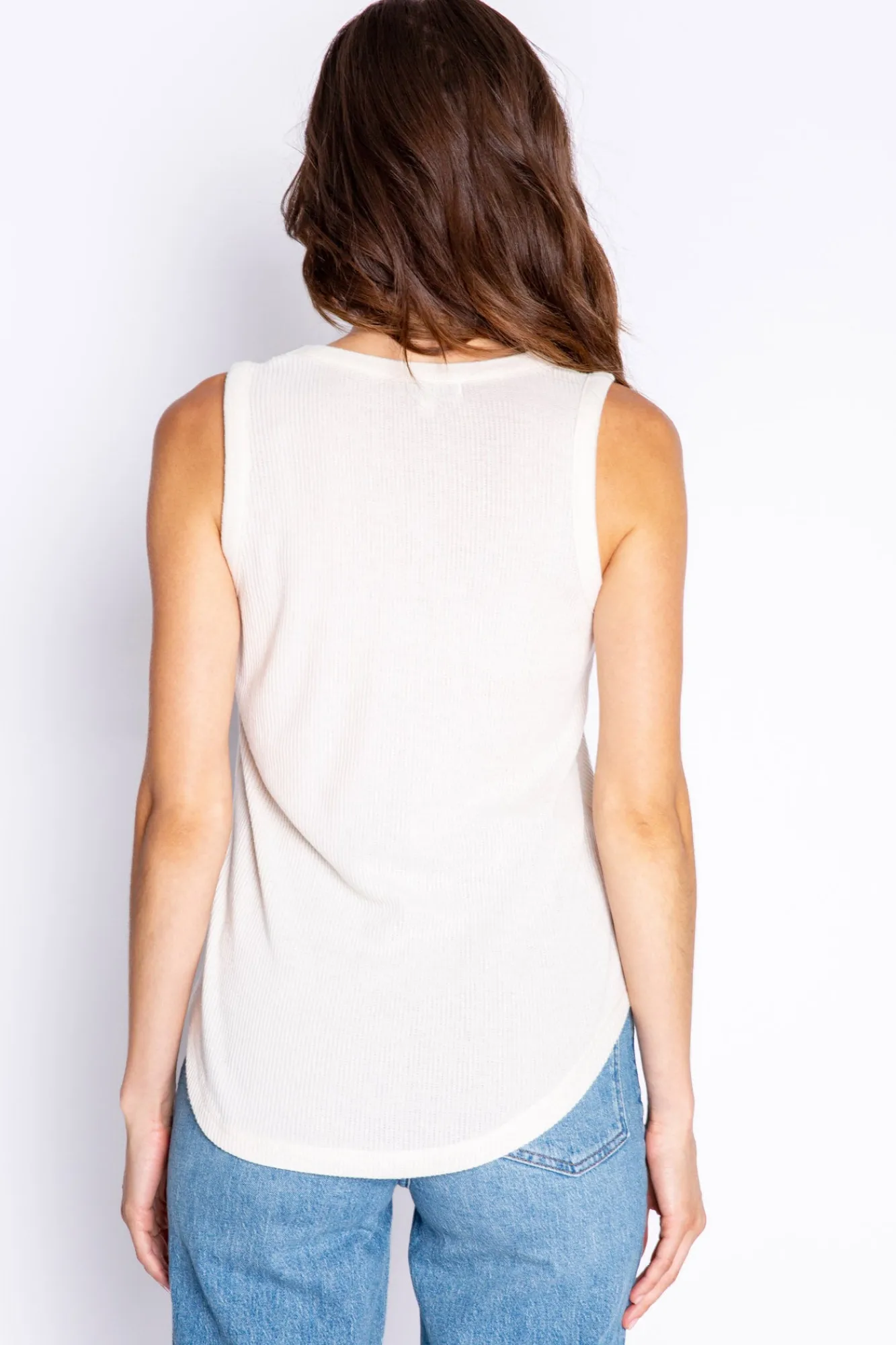 P.J. Salvage Tops | Peachy>Textured Essentials Tank Top