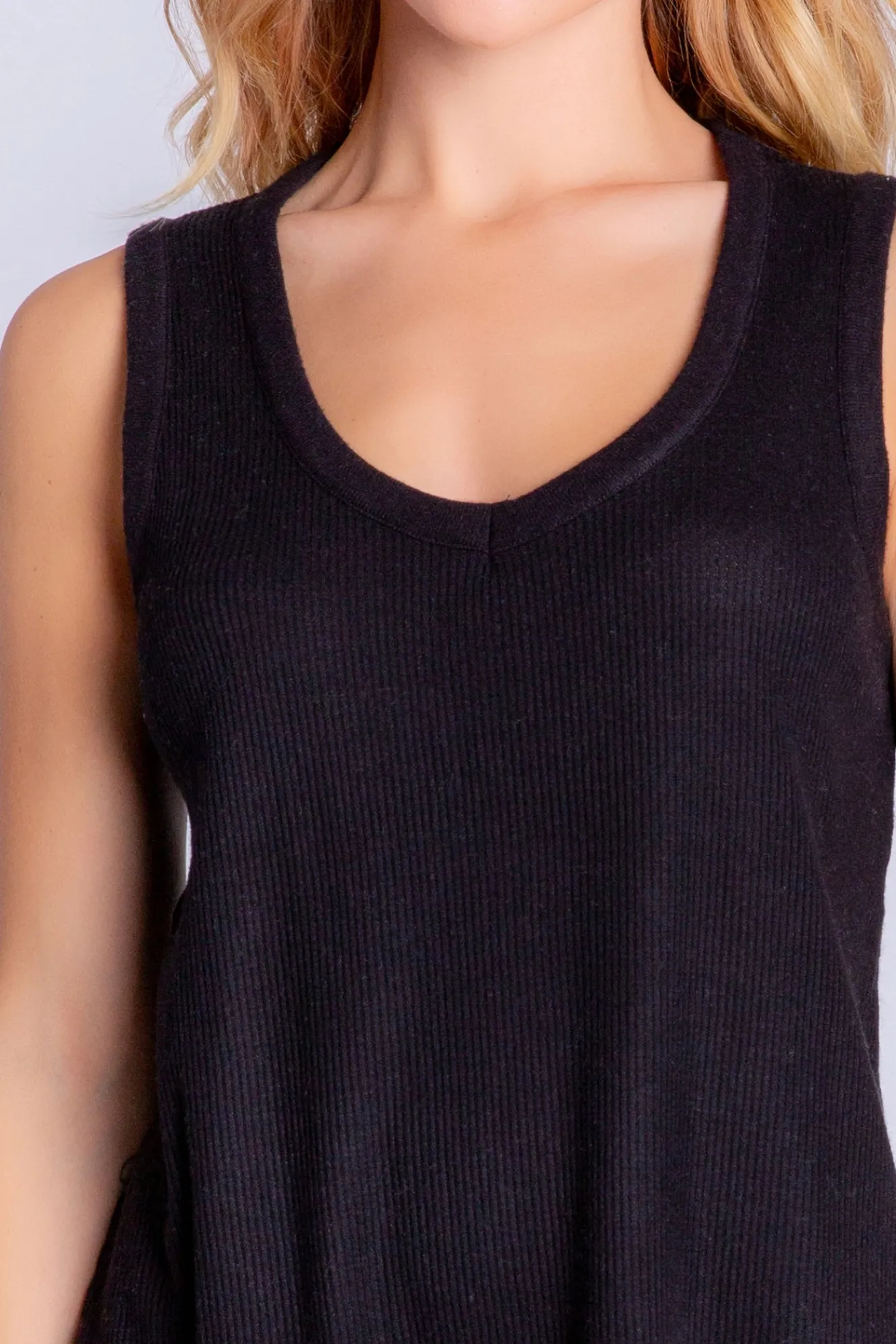 P.J. Salvage Tops | Peachy>Textured Essentials Tank Top