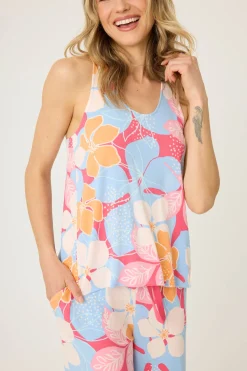 P.J. Salvage Tops | Florals & Botanicals>Tropical Dreams Floral Tank Top