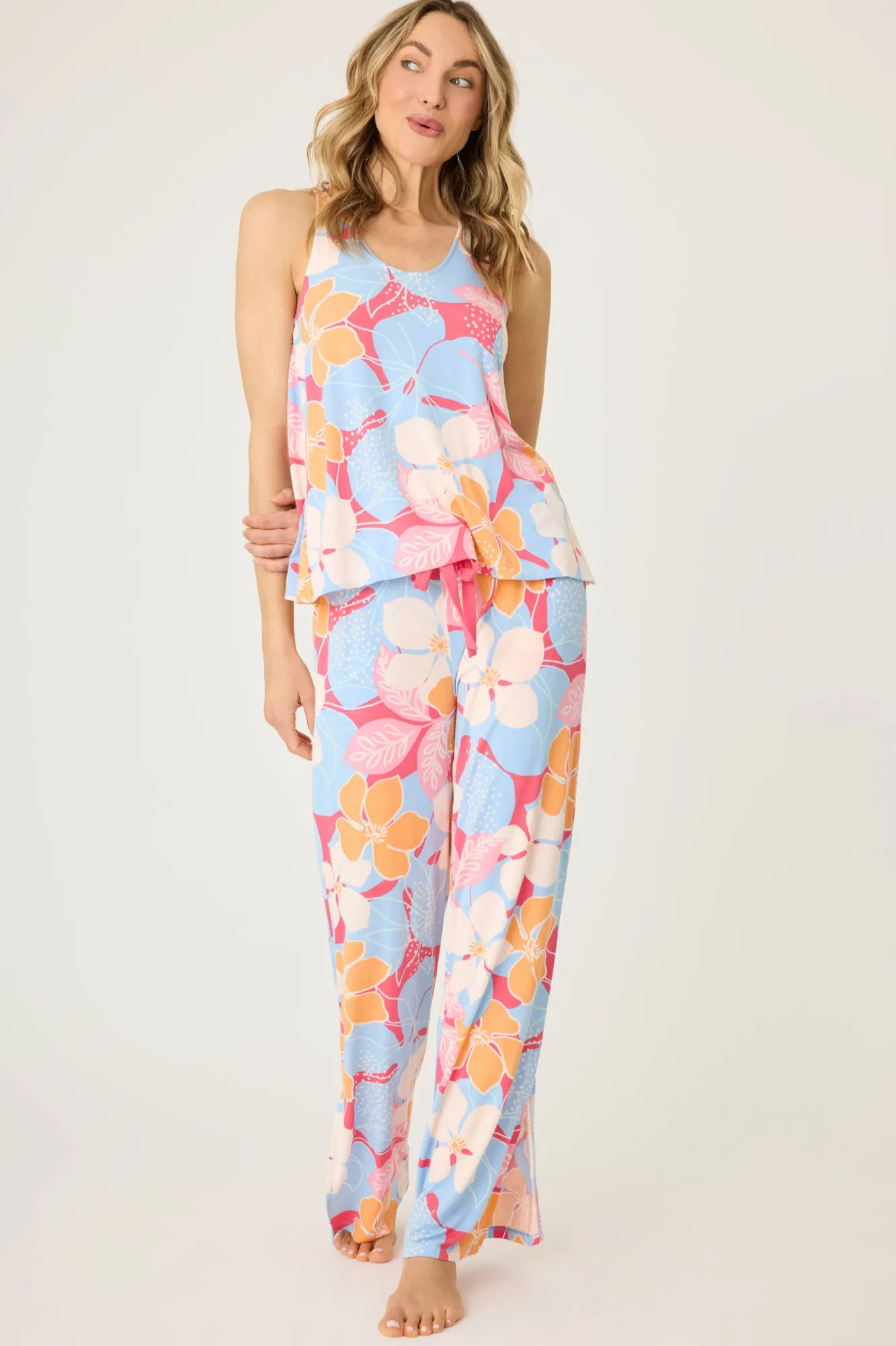 P.J. Salvage Tops | Florals & Botanicals>Tropical Dreams Floral Tank Top