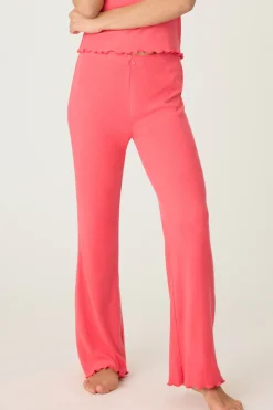 P.J. Salvage Bottoms | Pointelle>Tropical Dreams Open Leg Pants