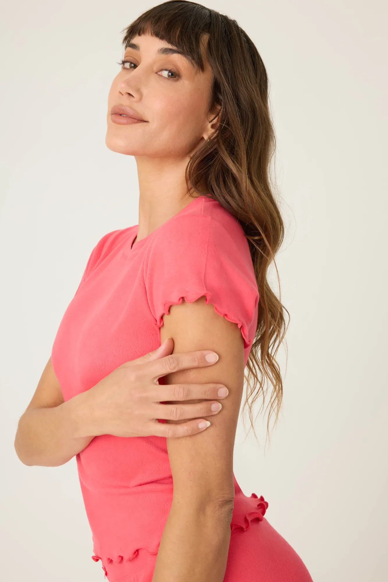 P.J. Salvage Tops | Pointelle>Tropical Dreams Short Sleeve Top