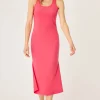 P.J. Salvage Loungewear | Loungewear>Tropical Dreams Solid Midi Dress