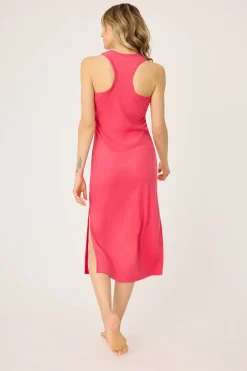 P.J. Salvage Loungewear | Loungewear>Tropical Dreams Solid Midi Dress