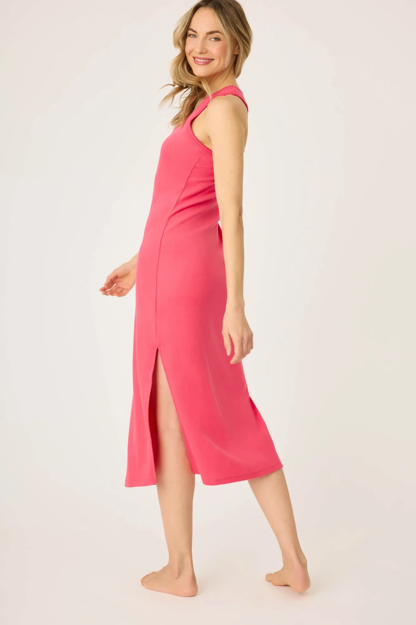 P.J. Salvage Loungewear | Loungewear>Tropical Dreams Solid Midi Dress