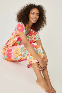 Women P.J. Salvage Pj Sets | Pj Sets>Whimsy Floral Cropped PJ Set