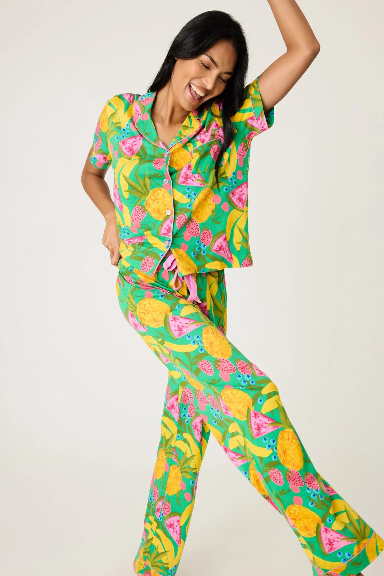 Women P.J. Salvage Pj Sets | Pj Sets>Whimsy Fruit PJ Set