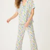 Women P.J. Salvage Pj Sets | Pj Sets>Whimsy Lipstick Cropped PJ Set