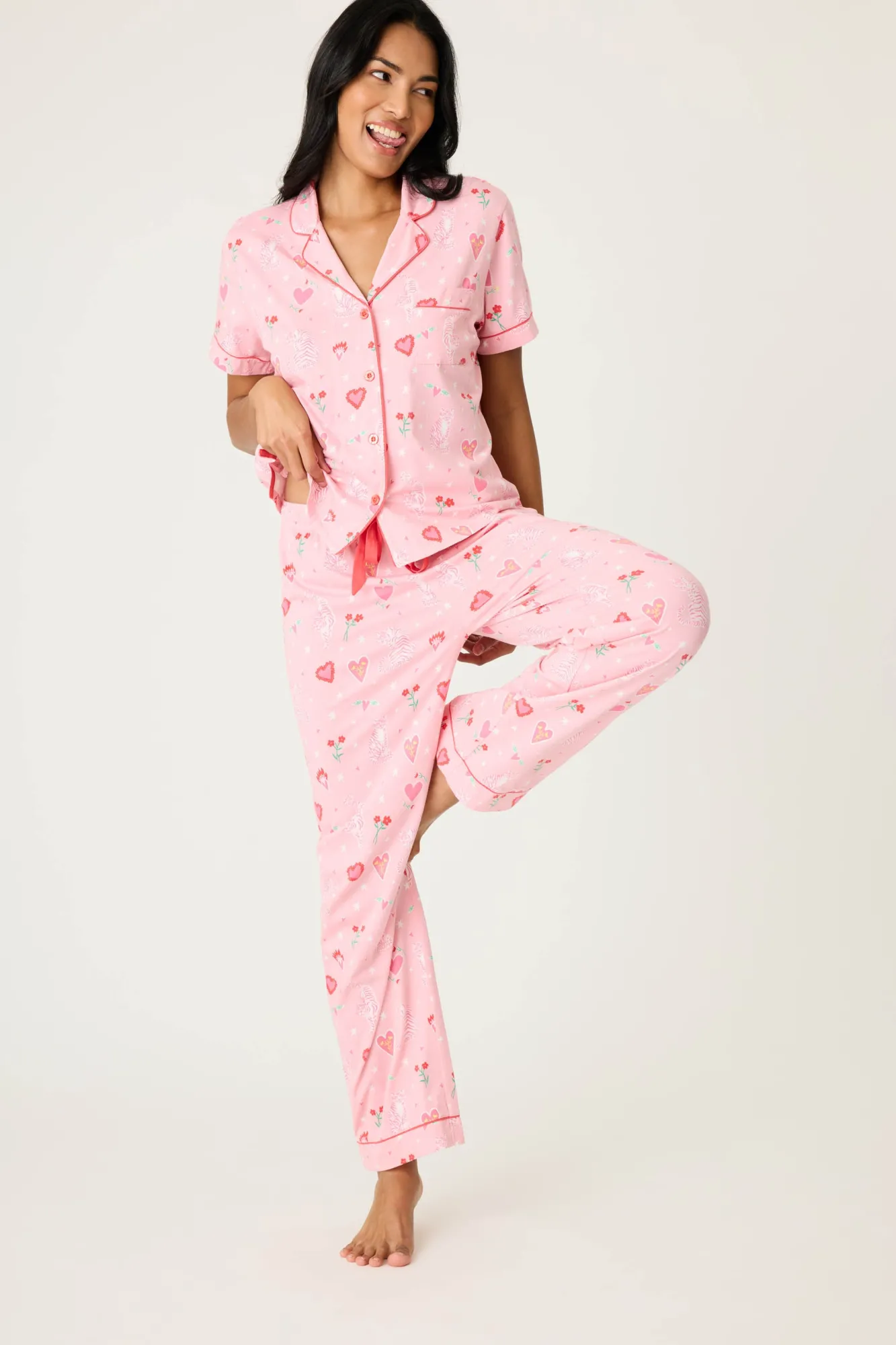 Women P.J. Salvage Pj Sets | Pj Sets>Whimsy Tiger PJ Set