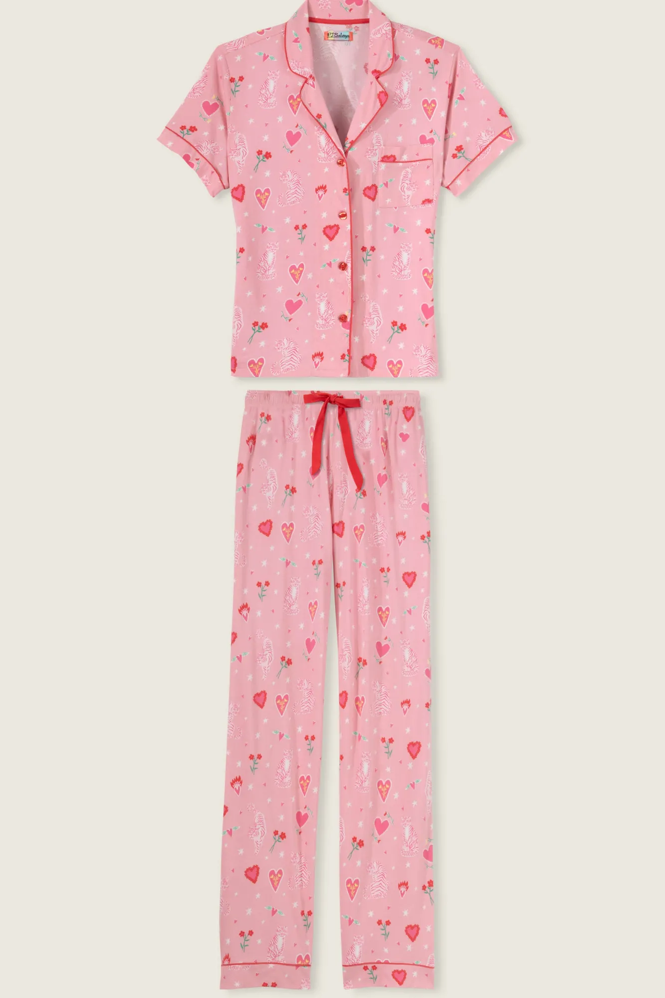 Women P.J. Salvage Pj Sets | Pj Sets>Whimsy Tiger PJ Set